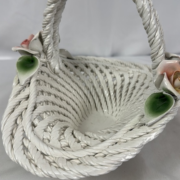 Lanzarin Ceramic Capodimonte Roses Made in Italy - Picture 7 of 16